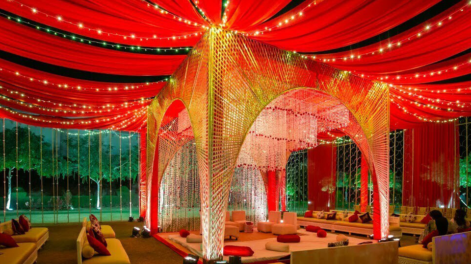 grand outdoor mandap decoration mandap decoration